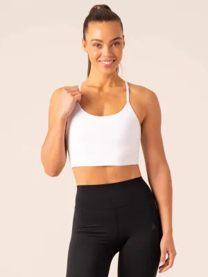 QuickDryTechnology Embody Compression Tank Bra - White