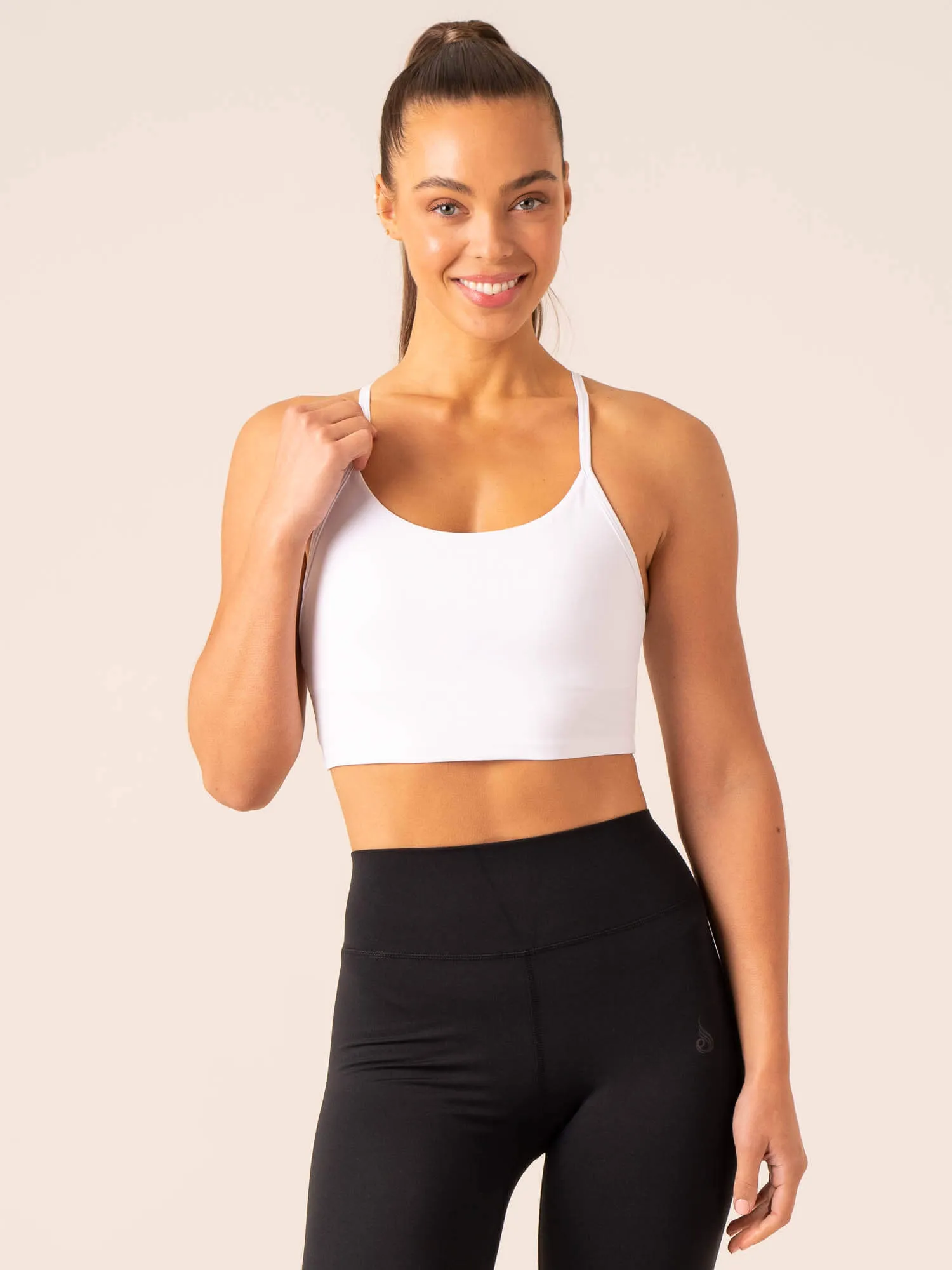 QuickDryTechnology Embody Compression Tank Bra - White