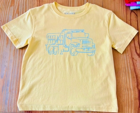 Scout wear for children S/S Yellow Dumptruck T-Shirt