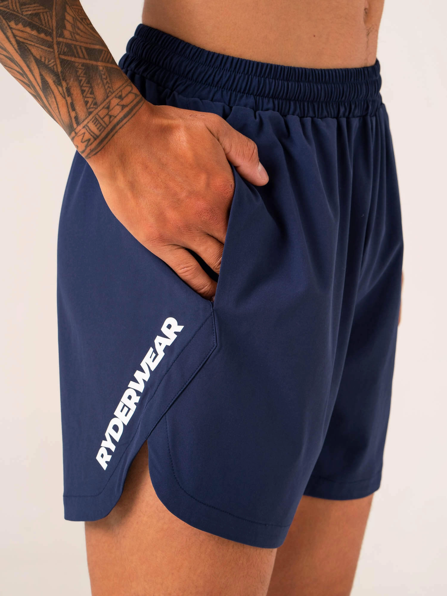 Emerge Training Short - Navy Reinforced Hems