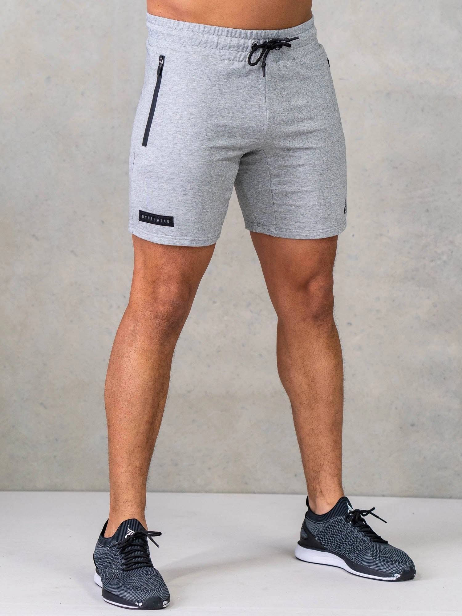 Semi-formal Endurance Track Shorts - Grey Marl