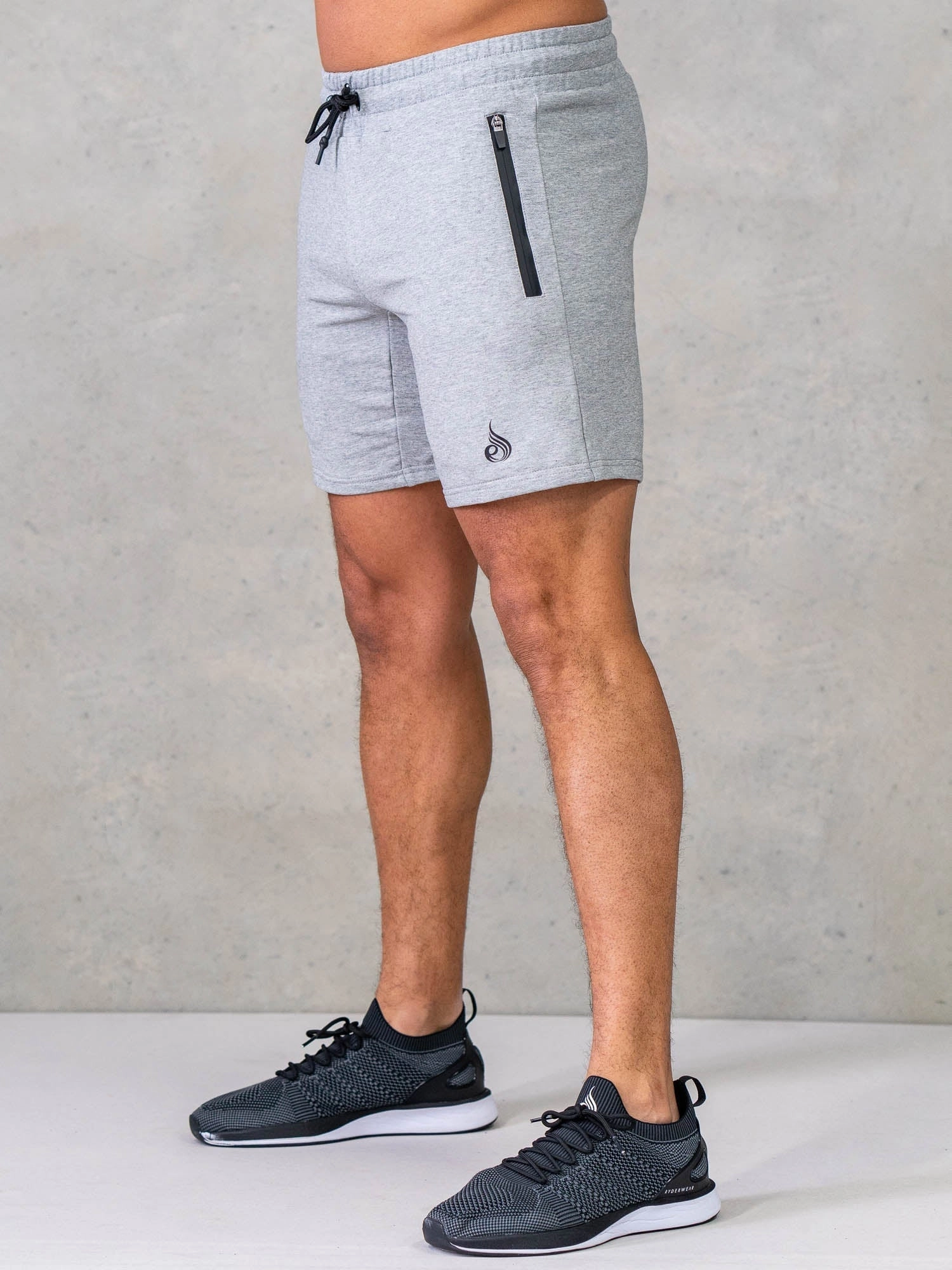 Endurance Track Shorts - Grey Marl Contemporary Design quick-drying