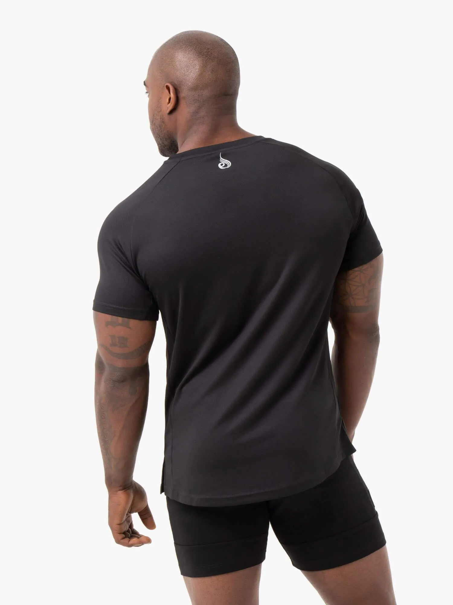 Energy Mesh T-Shirt - Black Rugged Comfort AbrasionResistantFabric Stretch Comfort