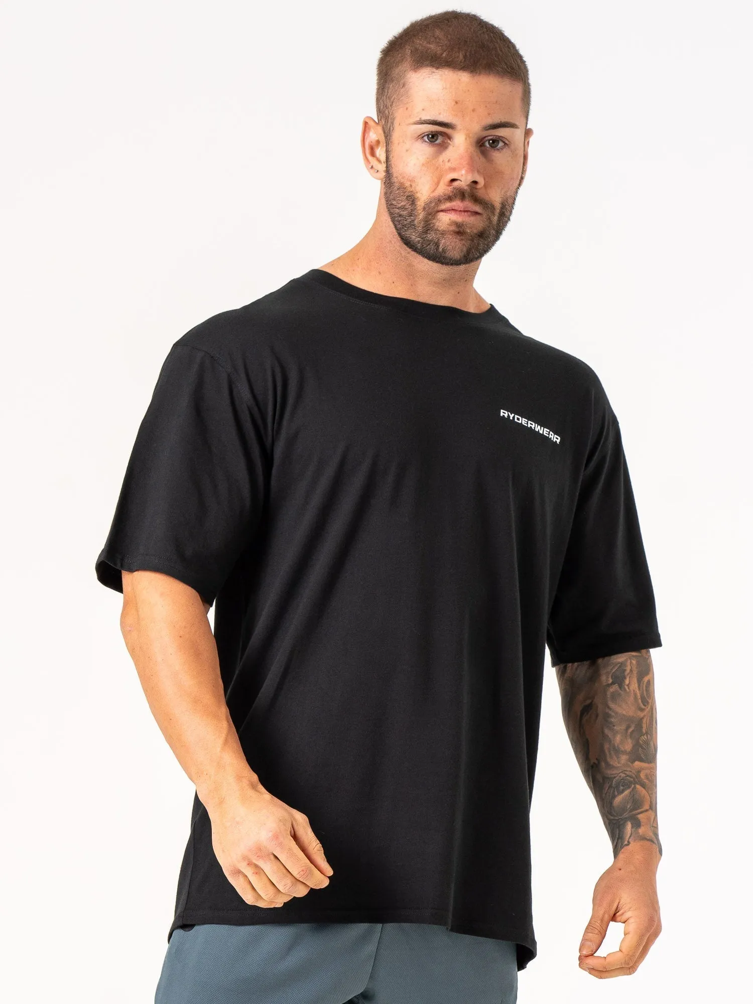 Energy Oversized T-Shirt - Black Active Style Soft Performance