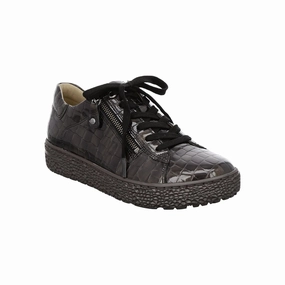 breathable - lining - material shoes Hartjes Phil Stone Croc Side Zip Oxford