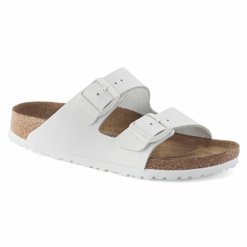 Birkenstock Arizona Soft Footbed White Leather Airflow Optimized Enhanced Energy Recovery
