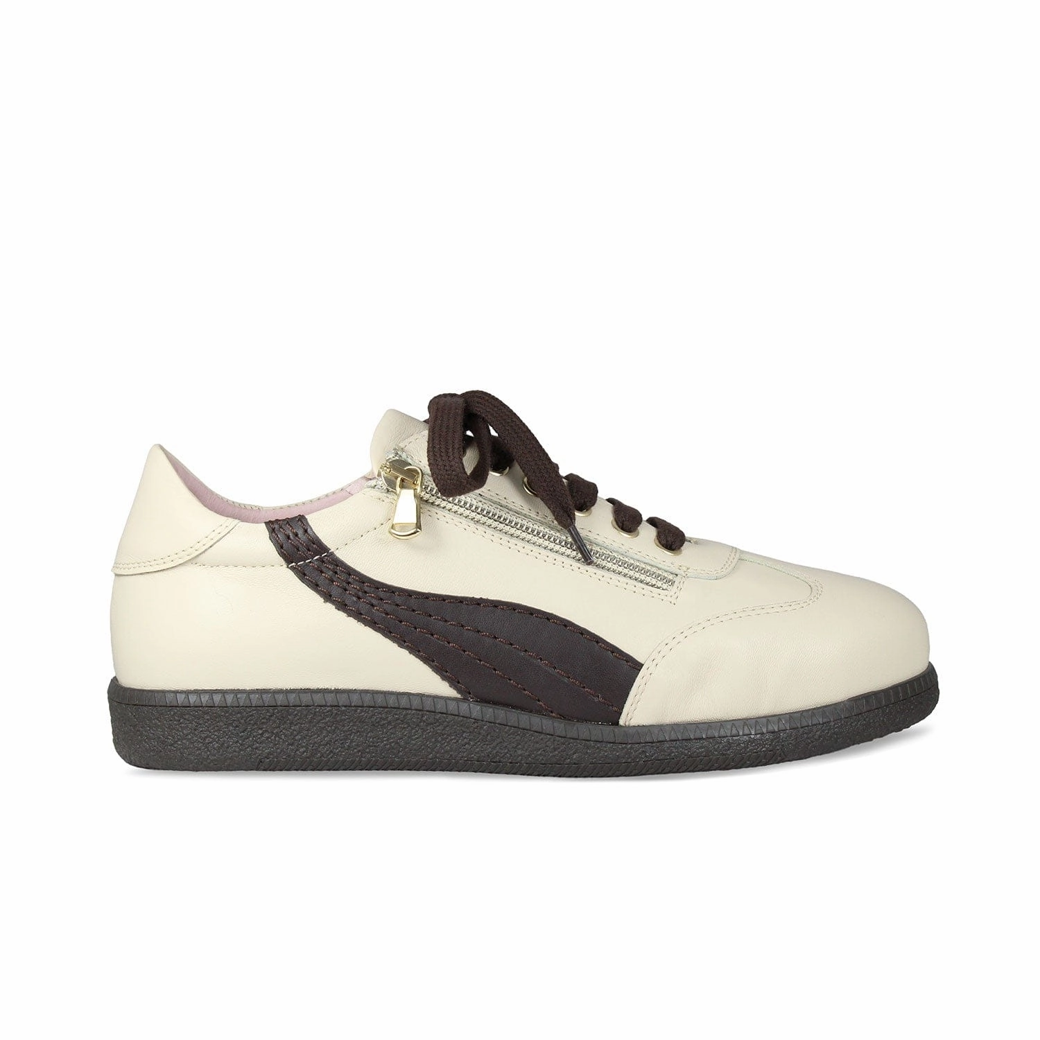 Torque Control Comfortable Run Swirl: Cream & Brown Leather