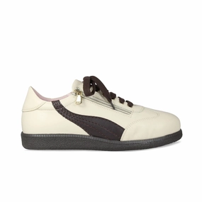 Torque Control Comfortable Run Swirl: Cream & Brown Leather