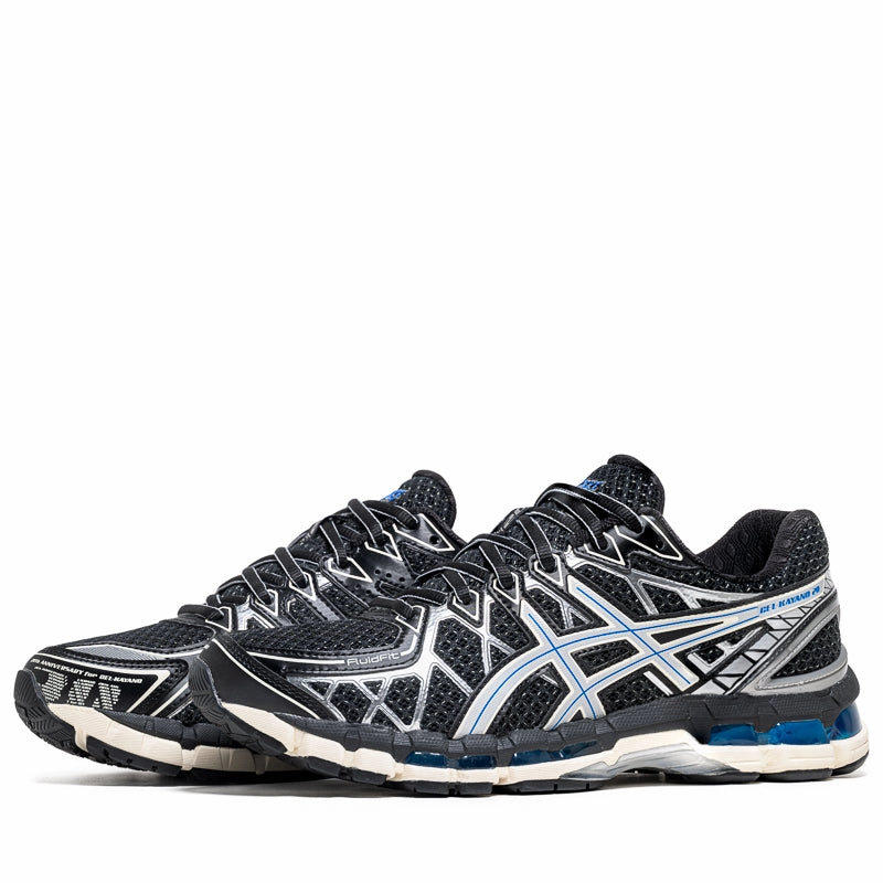 Asics Gel-Kayano 20 - Black/Pure Silver No Lace Weekend Casual