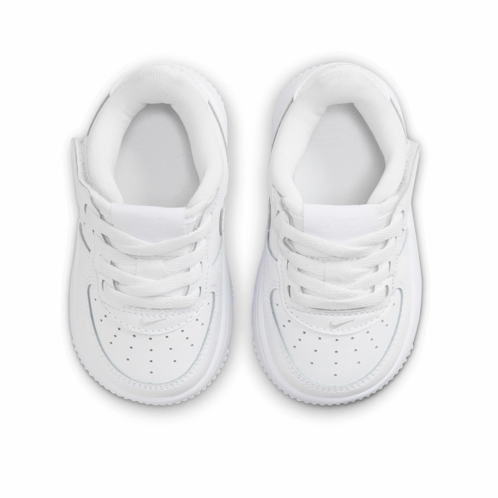 Nike Force 1 Low EasyOn (TD) - White/White Trendy Comfort Crocodile Embossed