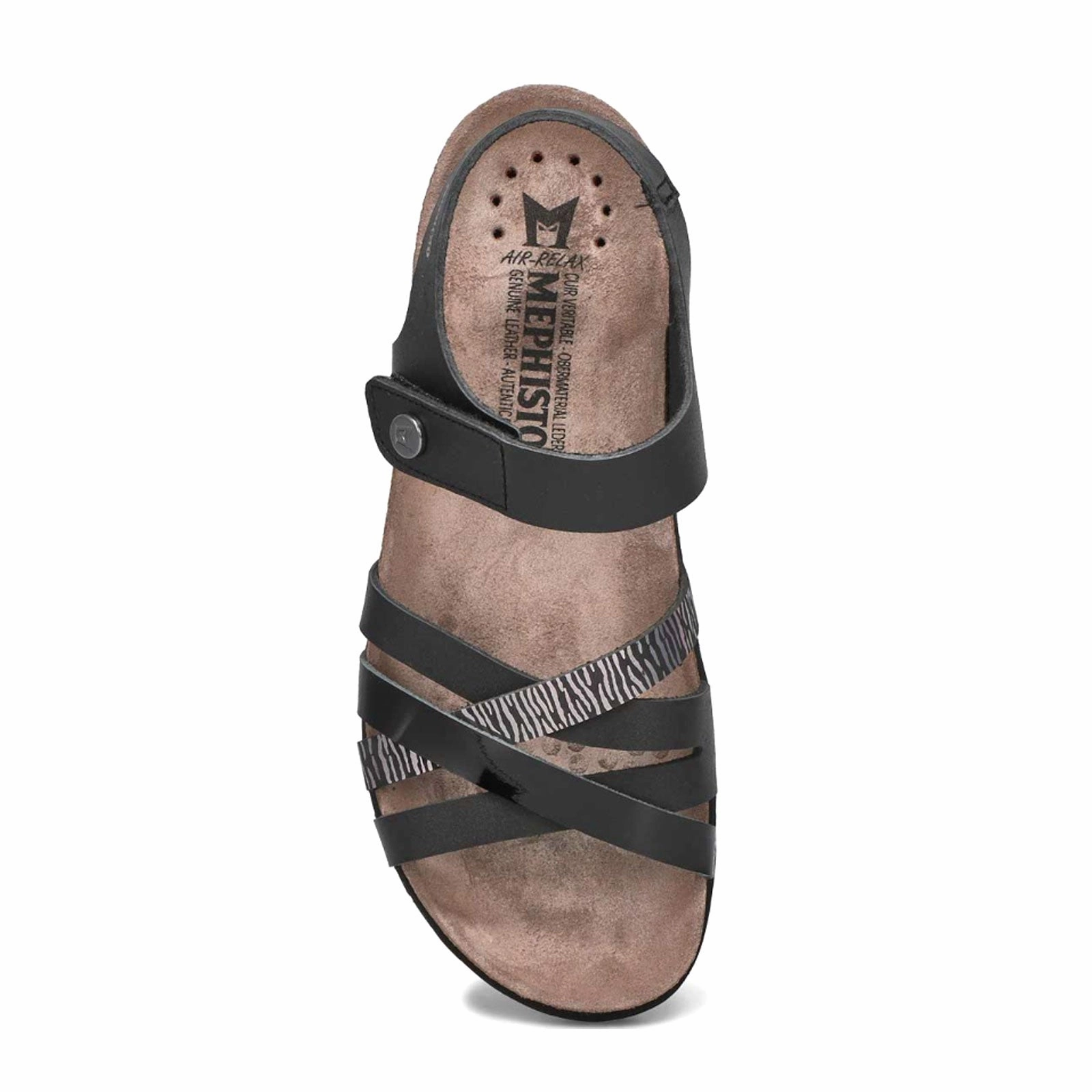 Mephisto Halinka Backstrap Sandal (Women) - Black Sandanyl Comfort Walk