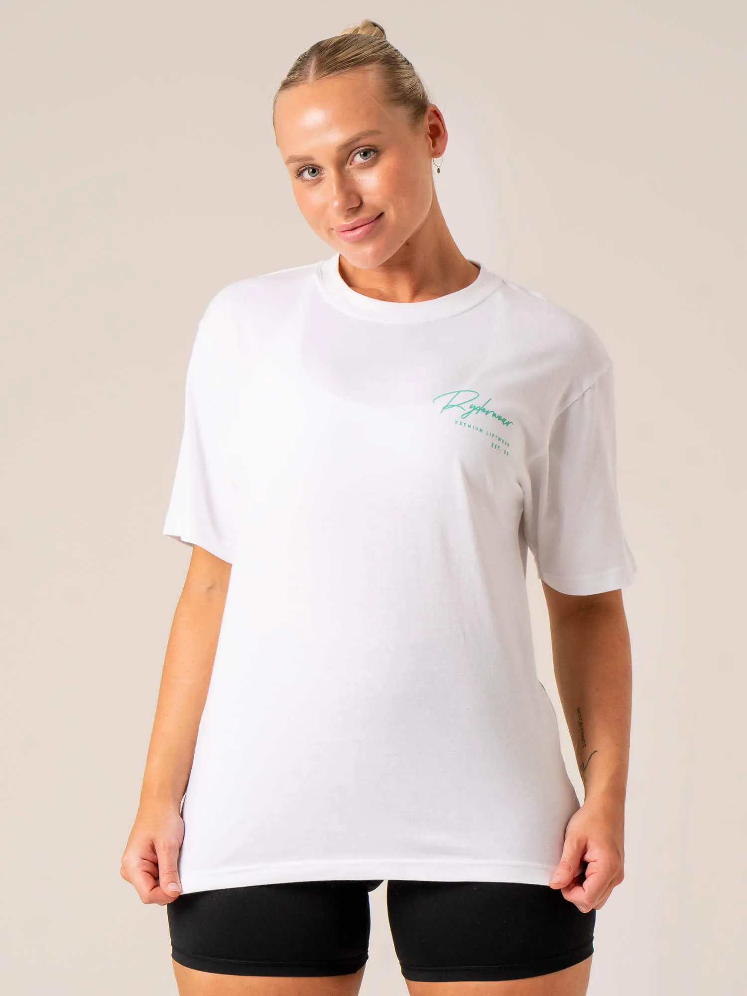 Multi Panel Design Performance Comfort Signature T-Shirt - White