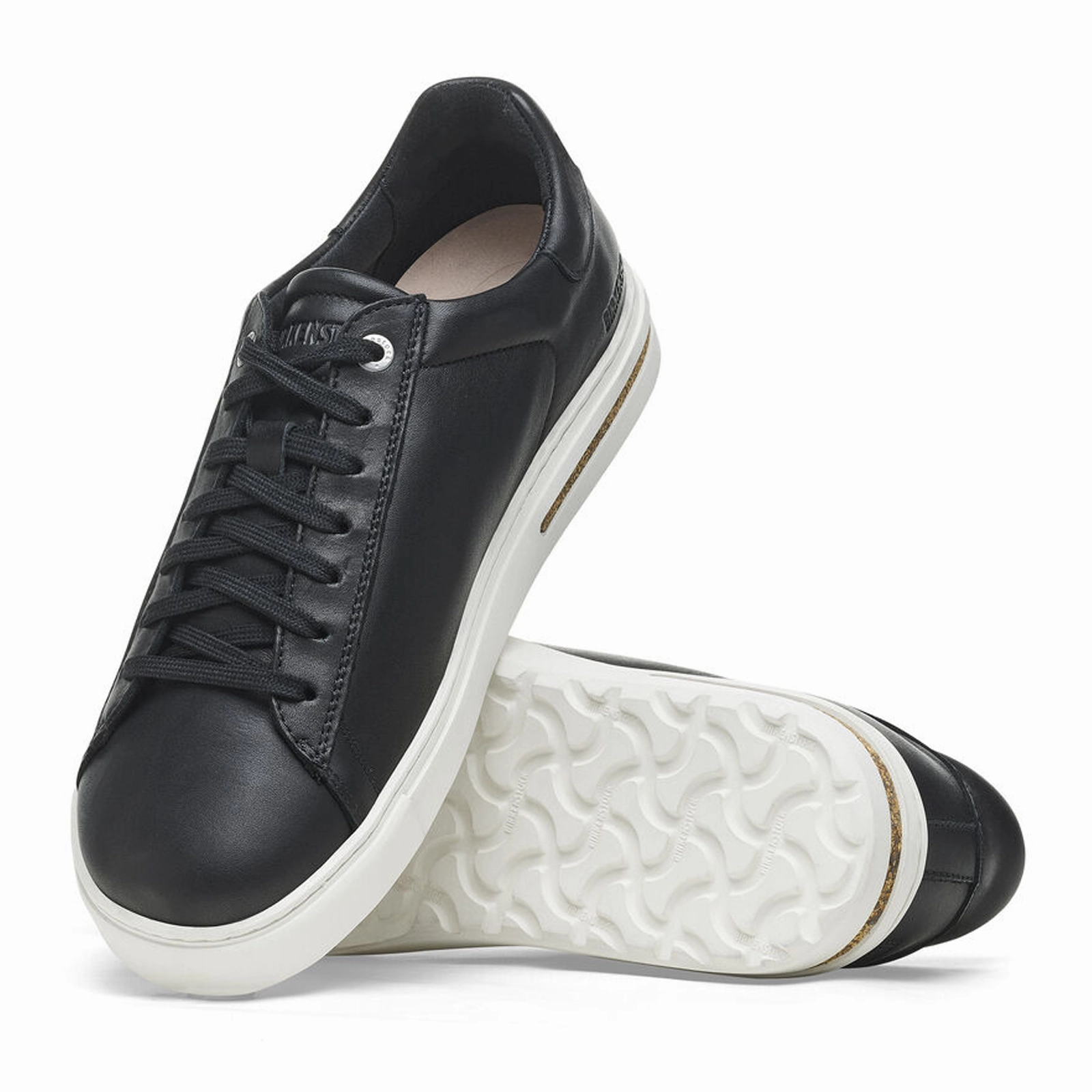 Birkenstock Bend Narrow Sneaker (Women) - Black Leather Polished Comfort