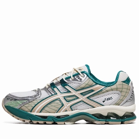 Asics Gel-Nimbus 10.1 - White/Rainy Lake Soft Comfort Fit
