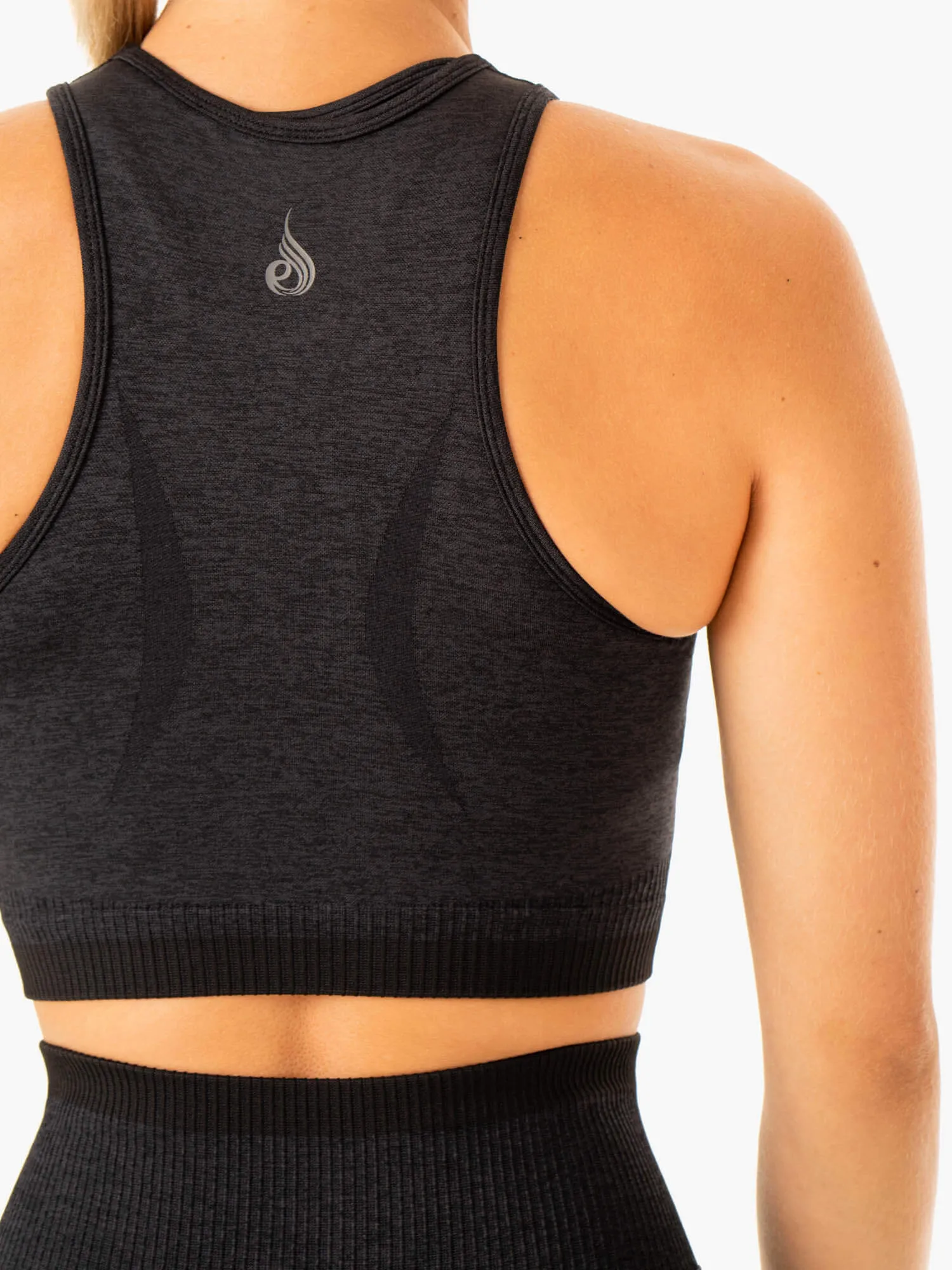 Excel Seamless Tank - Black Marl AllDayComfort Tubular Body Construction