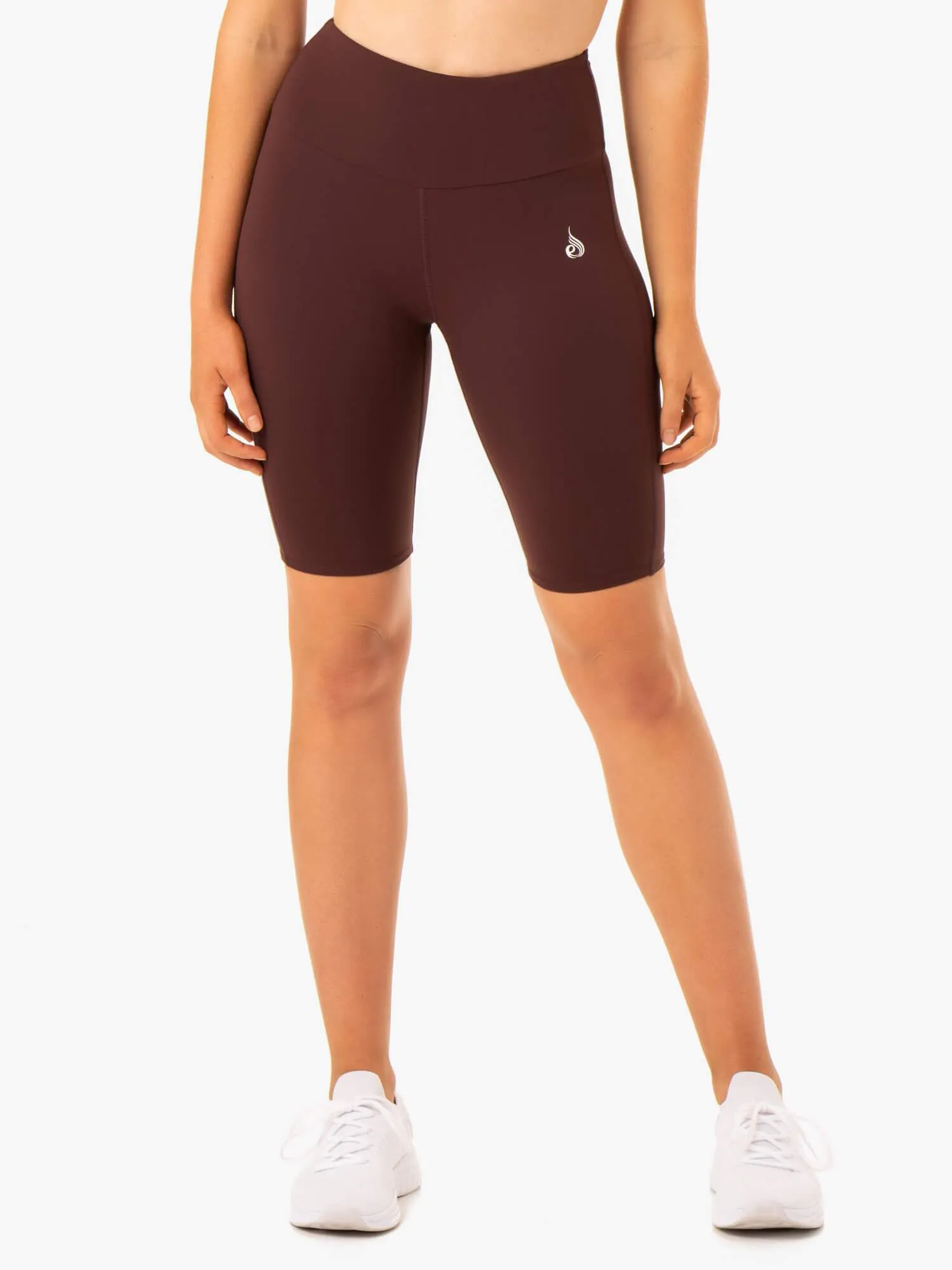 Staples Scrunch Bum Bike Shorts - Chocolate formal shorts Breathable mesh