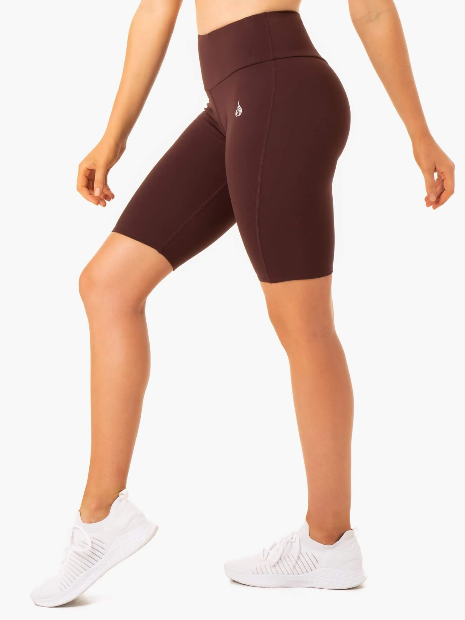 Staples Scrunch Bum Bike Shorts - Chocolate Artisanal NonIrritatingTags