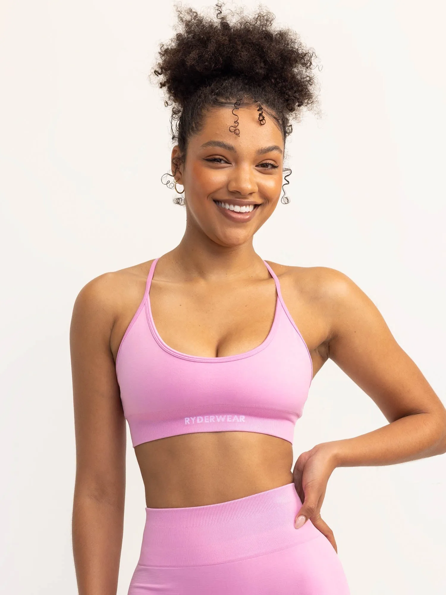 Wide Band Lift 2.0 Seamless Sports Bra - Musk Pink