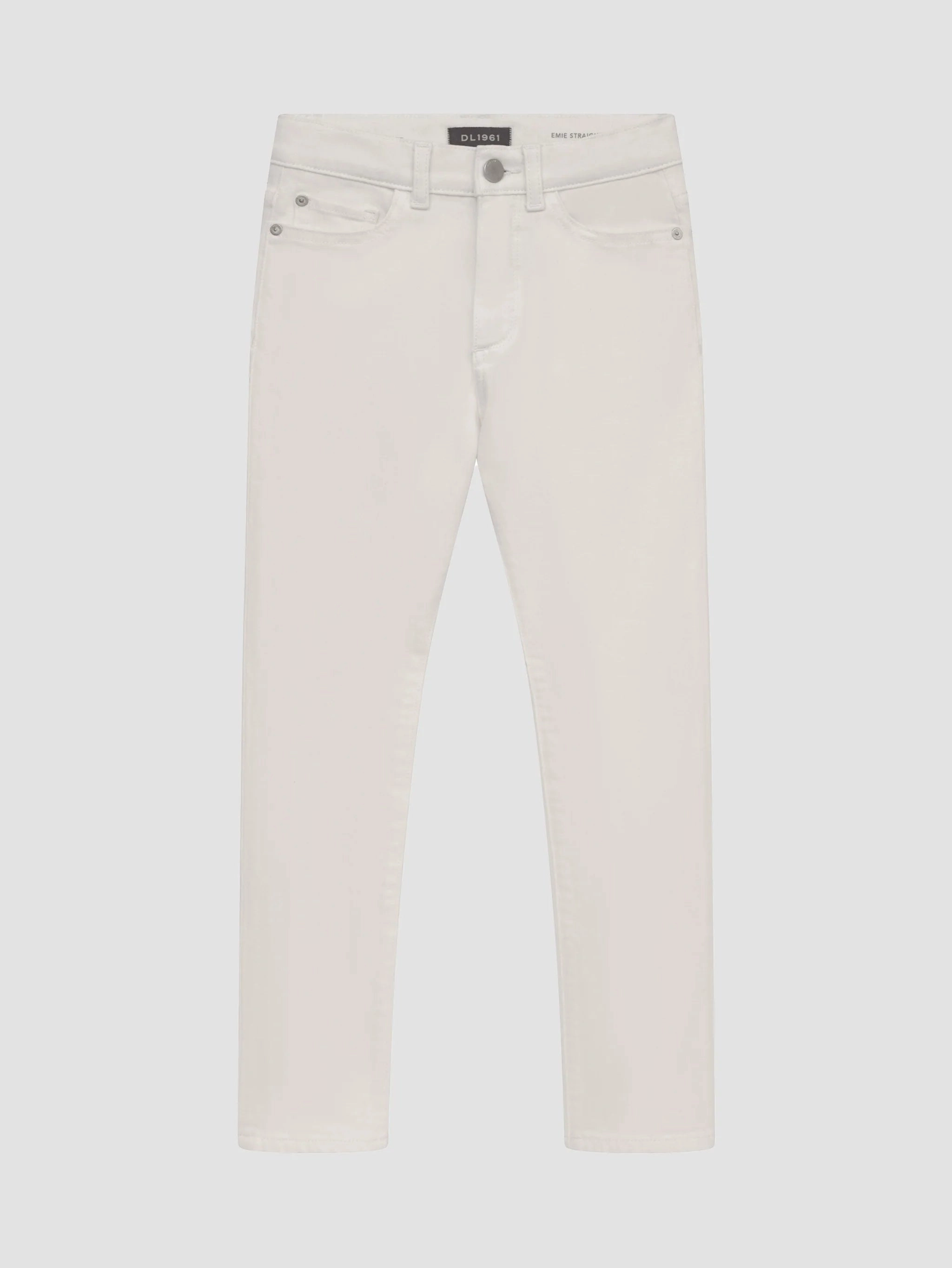 Emie Straight: High Rise - Milk Loungewear for kids Tumble - dry