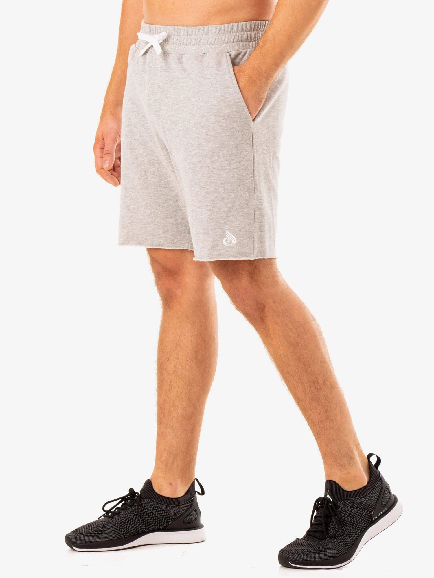 Recharge Track Gym Short - Grey Marl Breathable mesh lining Playful Prints