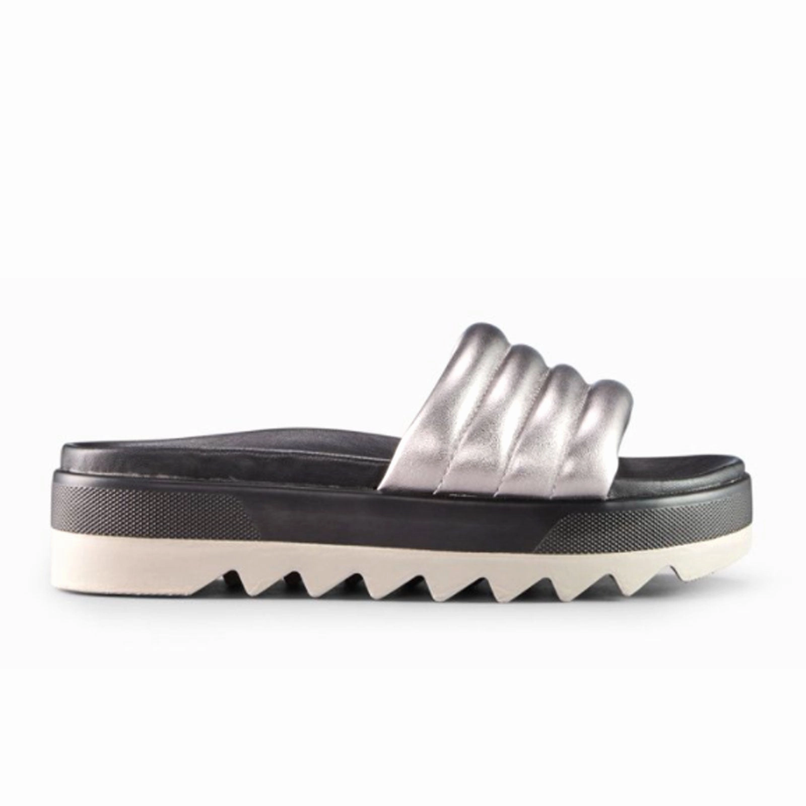 Cougar Prato-L Slide Sandal (Women) - Metallic Silver Phylon Midsole No Fuss Fit