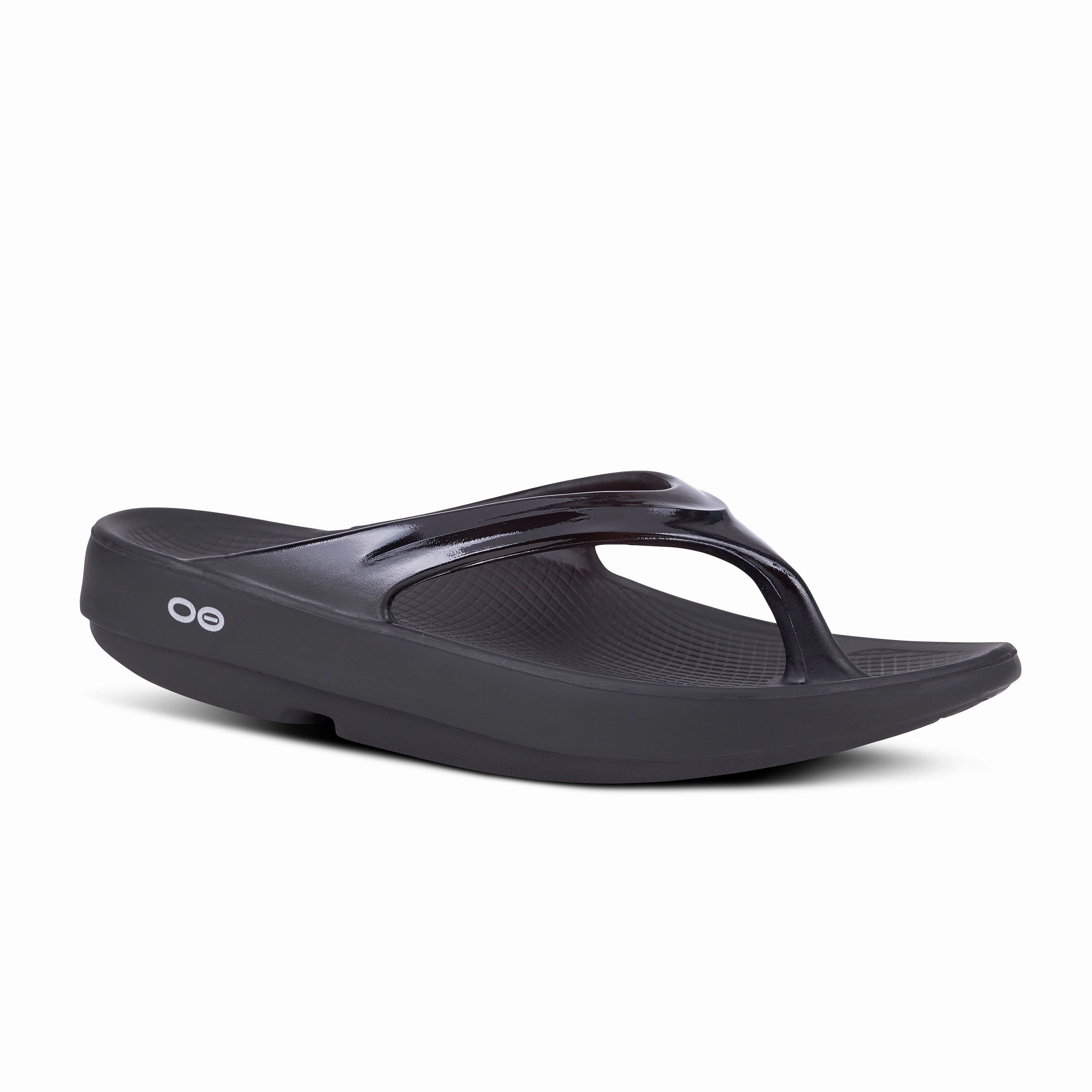 Seamless Toe Box Design low - top footwear OOFOS Women's OOlala Sandal - Black