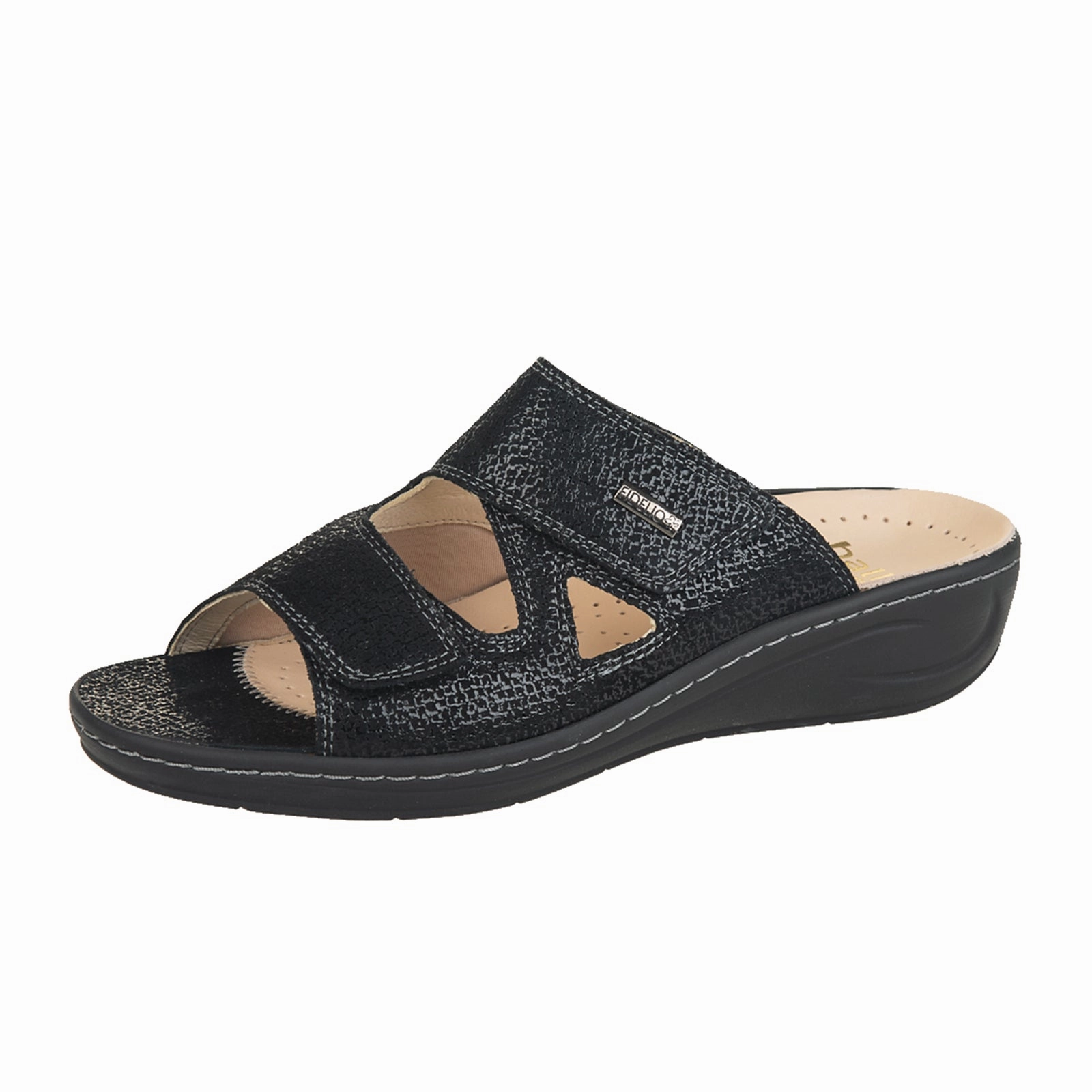 Fidelio Linz Slide Sandal (Women) - Black Float Outdoor Relaxation Slip On Comfort