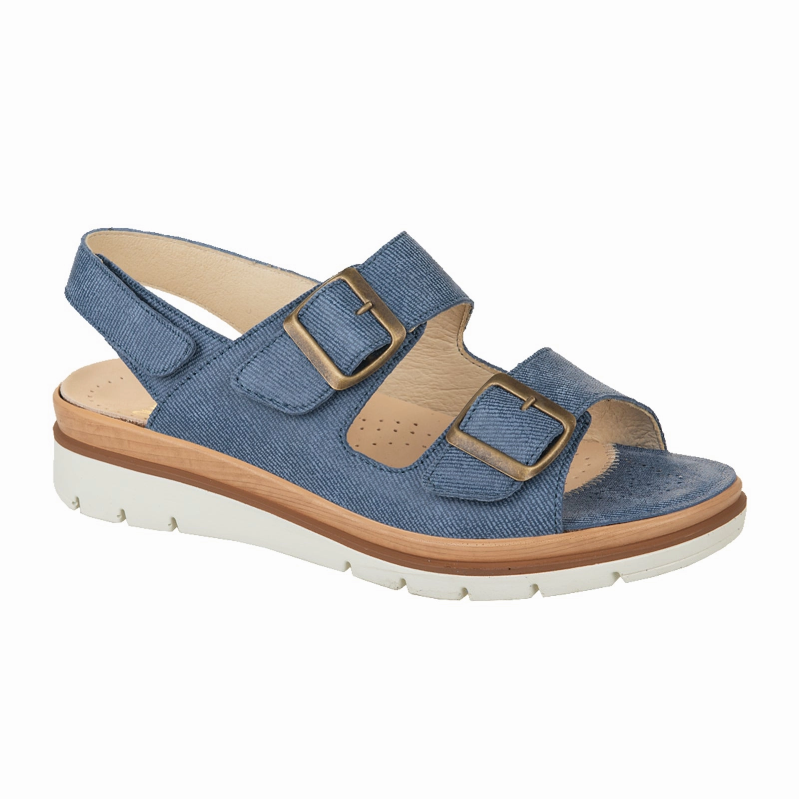 Easy Clean Surface Fidelio Serafina Backstrap Sandal (Women) - Blue Jeans