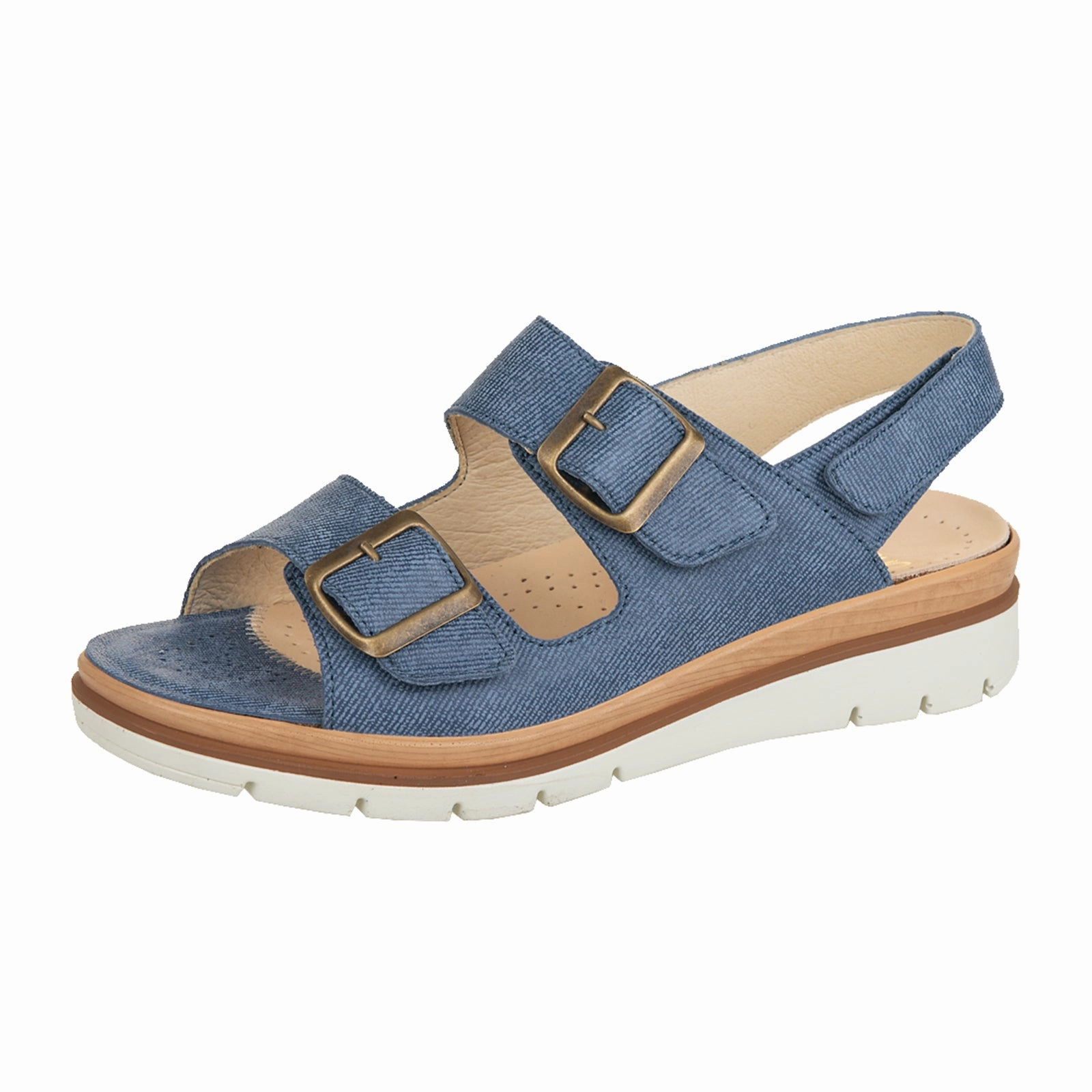 Fidelio Serafina Backstrap Sandal (Women) - Blue Jeans Soft Soles