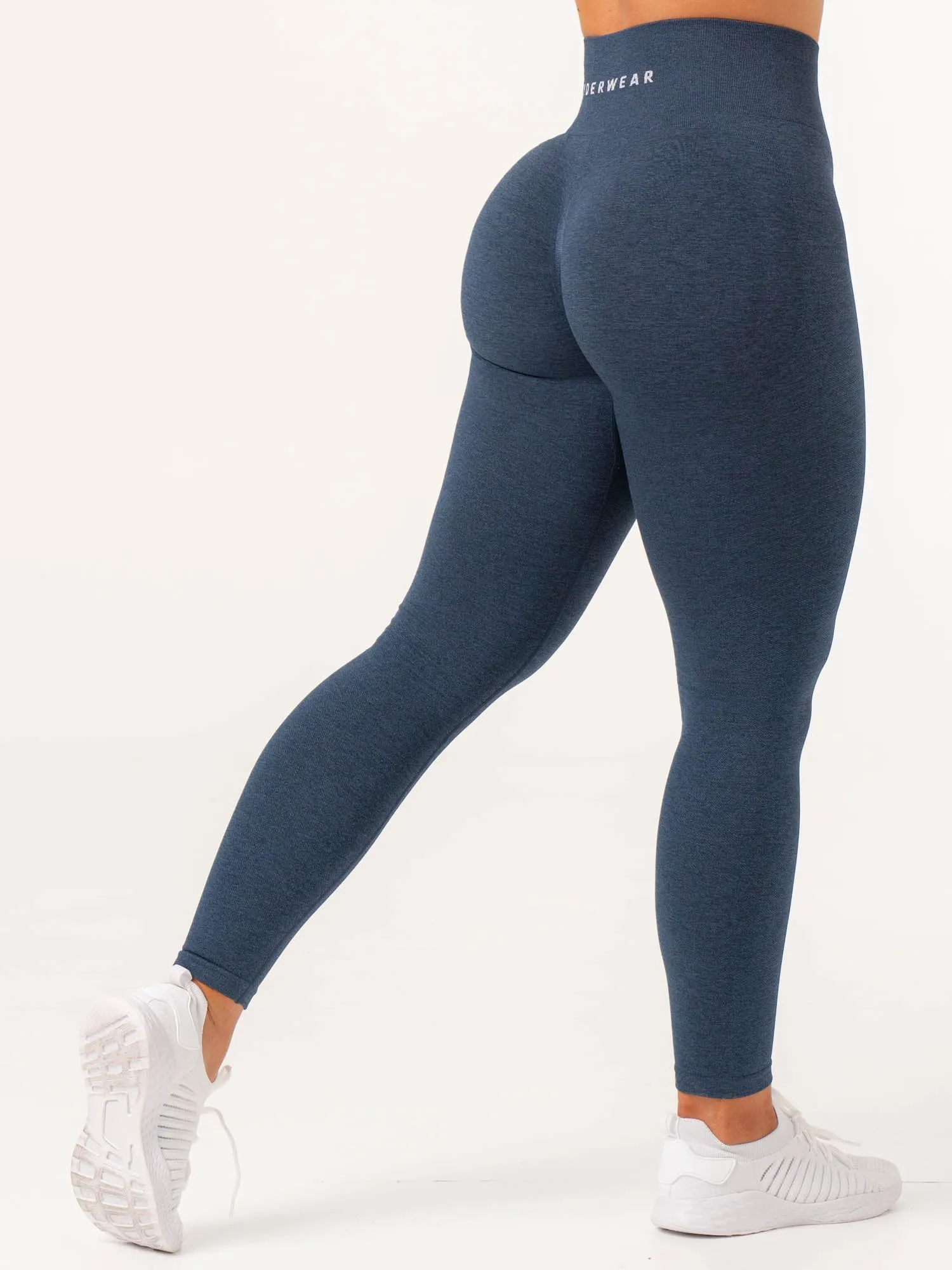 Seamless Design Holiday Outfit Contour Seamless Leggings - Navy Marl
