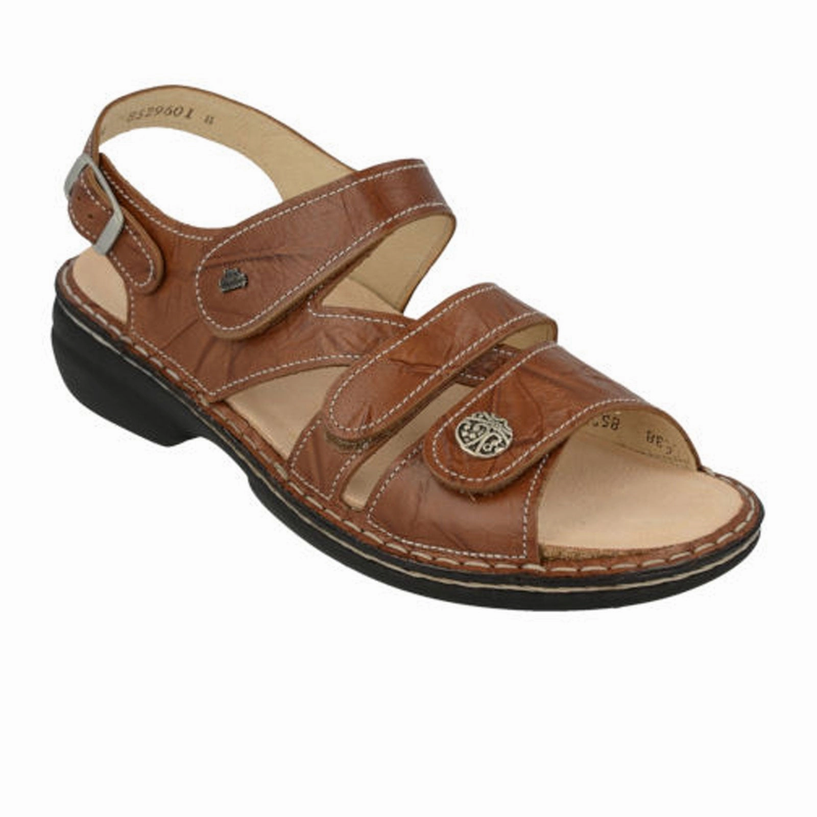 Finn Comfort Gomera-S Backstrap Sandal (Women) - Cognac Breathable Comfortable Design