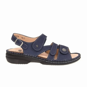 Relaxation Mode Finn Comfort Gomera-S Backstrap Sandal (Women) - Lake Nubuk Vienna