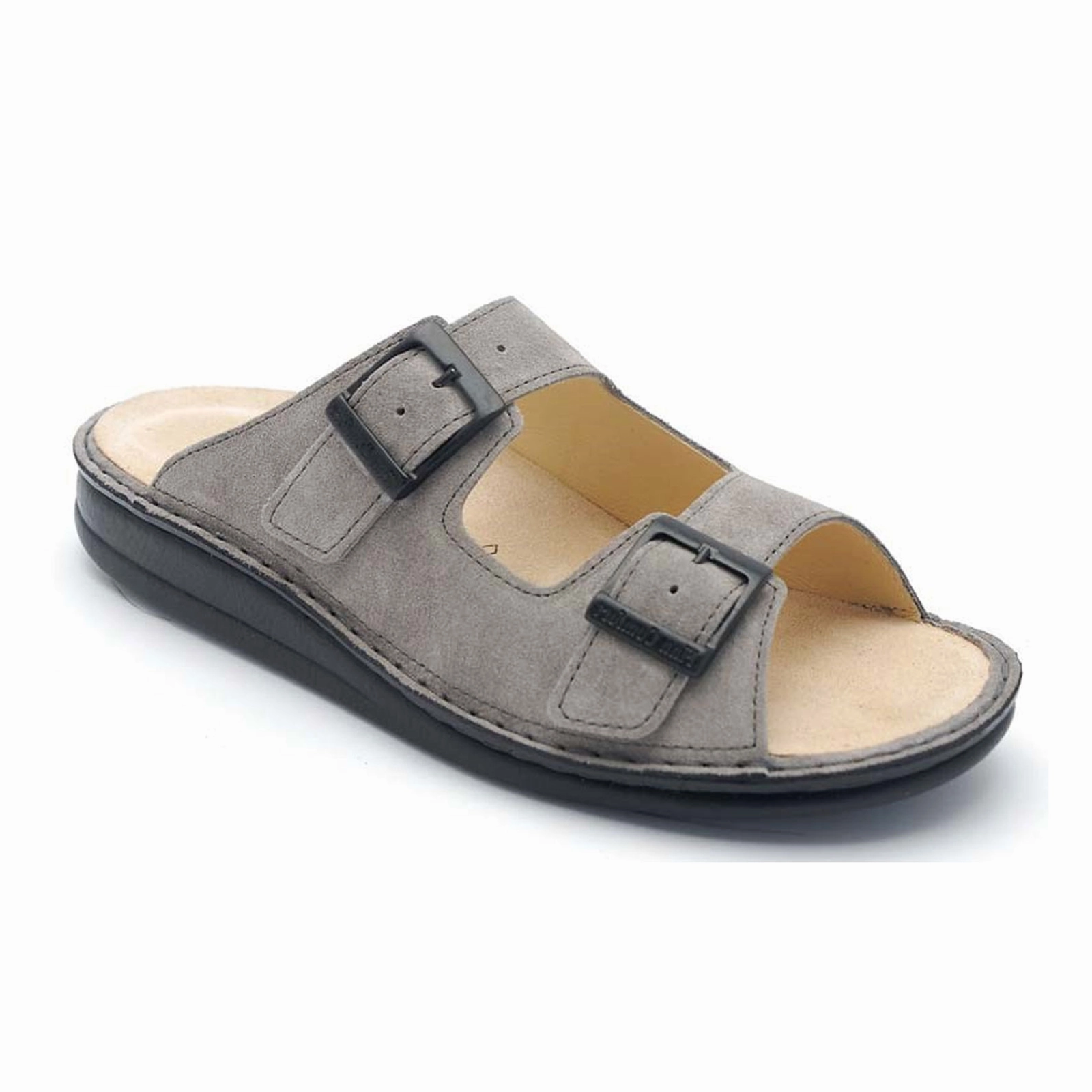 Finn Comfort Hollister Slide Sandal (Women) - Ginger/Gray Resilient Cushioning System Anti   Blister