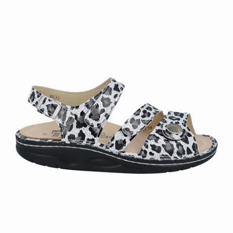 Comfort footbed Soft Walk Finn Comfort Tiberias Backstrap Sandal (Women) - White Malawi