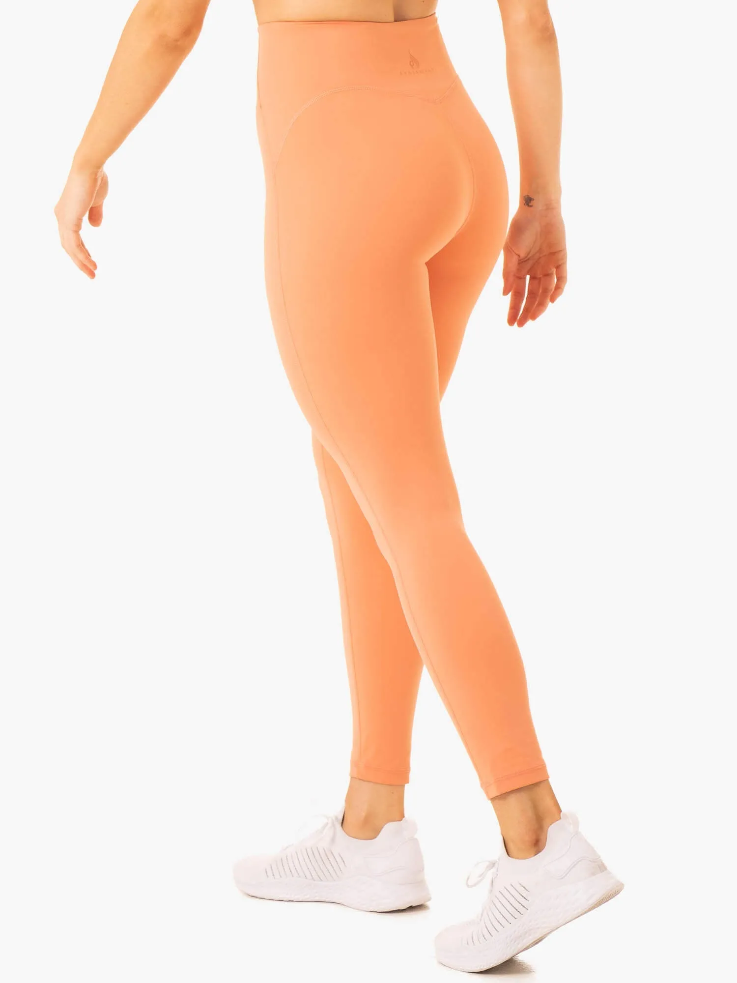 Active Mood Mountain Hike Body Shaping NKD Frame High Waisted Leggings - Terracotta