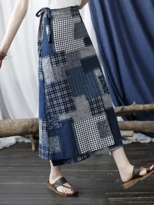 Essential Style Babakud Women One Piece Floral Lace- Up Halter Skirt