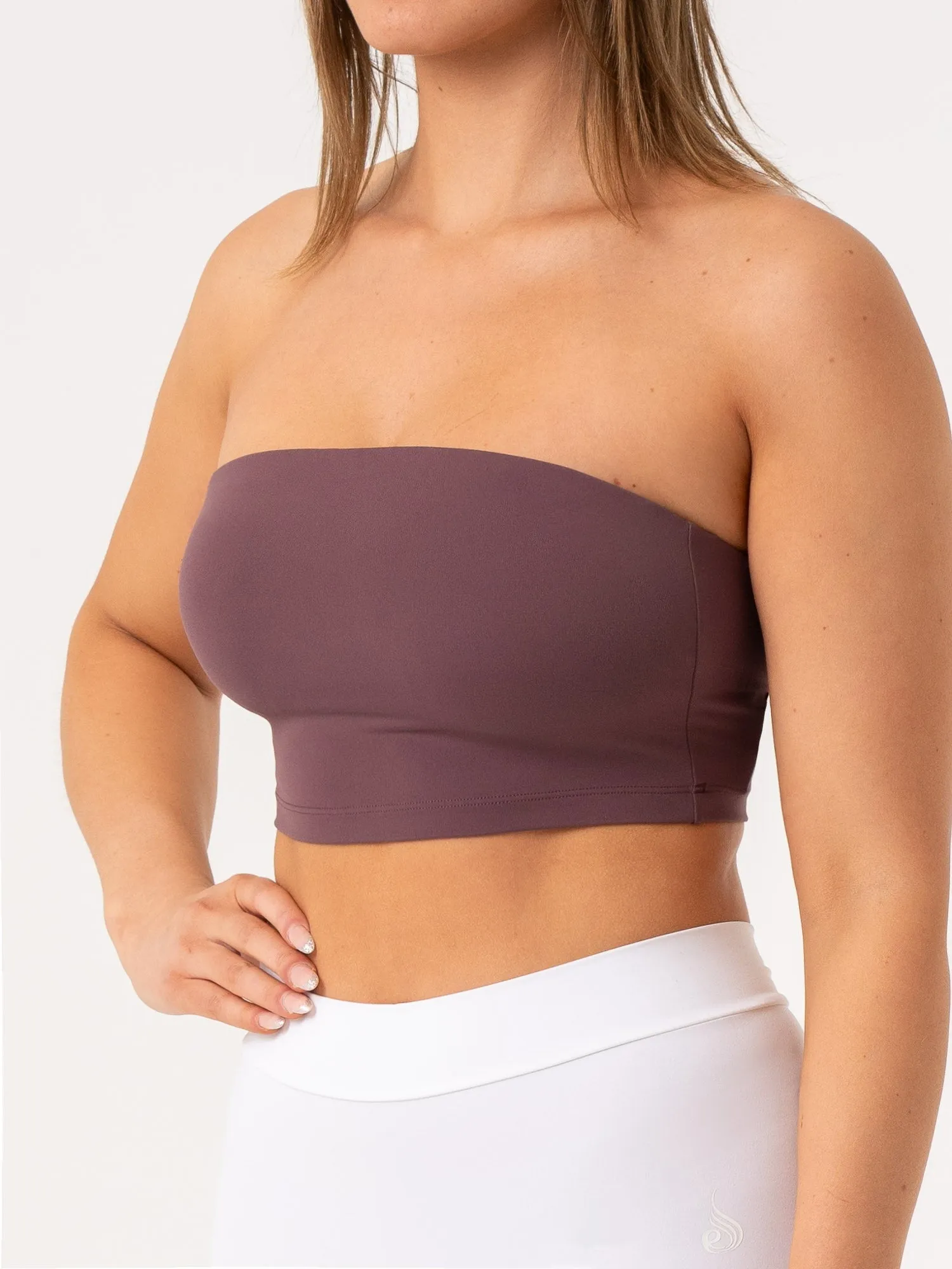 Lightweight Comfort Secure Design NKD Strapless Tank Bra - Plum