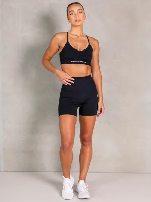 Office Attire Tailored Silhouette NRG Seamless Sports Bra - Black