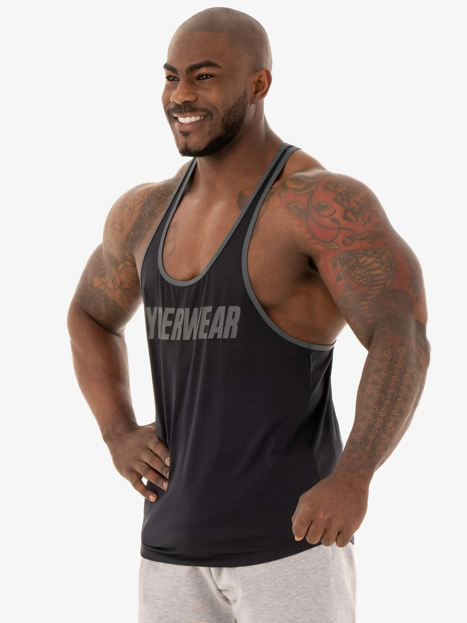 Flex Stringer T-Back - Black Smooth Surface Efficient