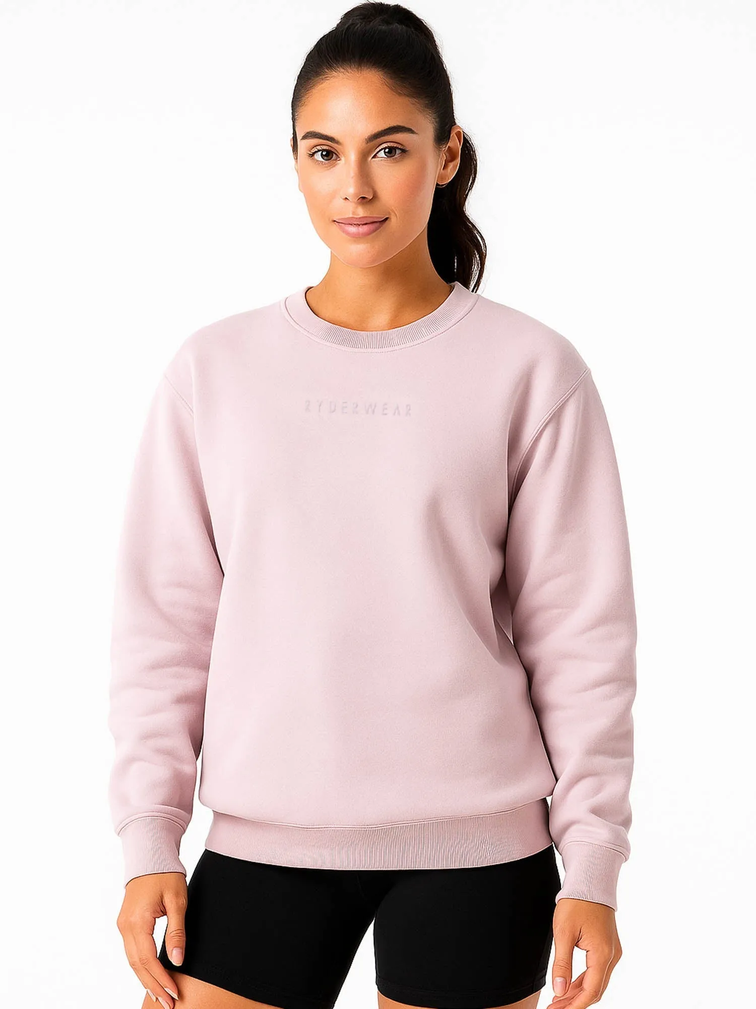 bus ride Solid Boyfriend Pullover - Cinder