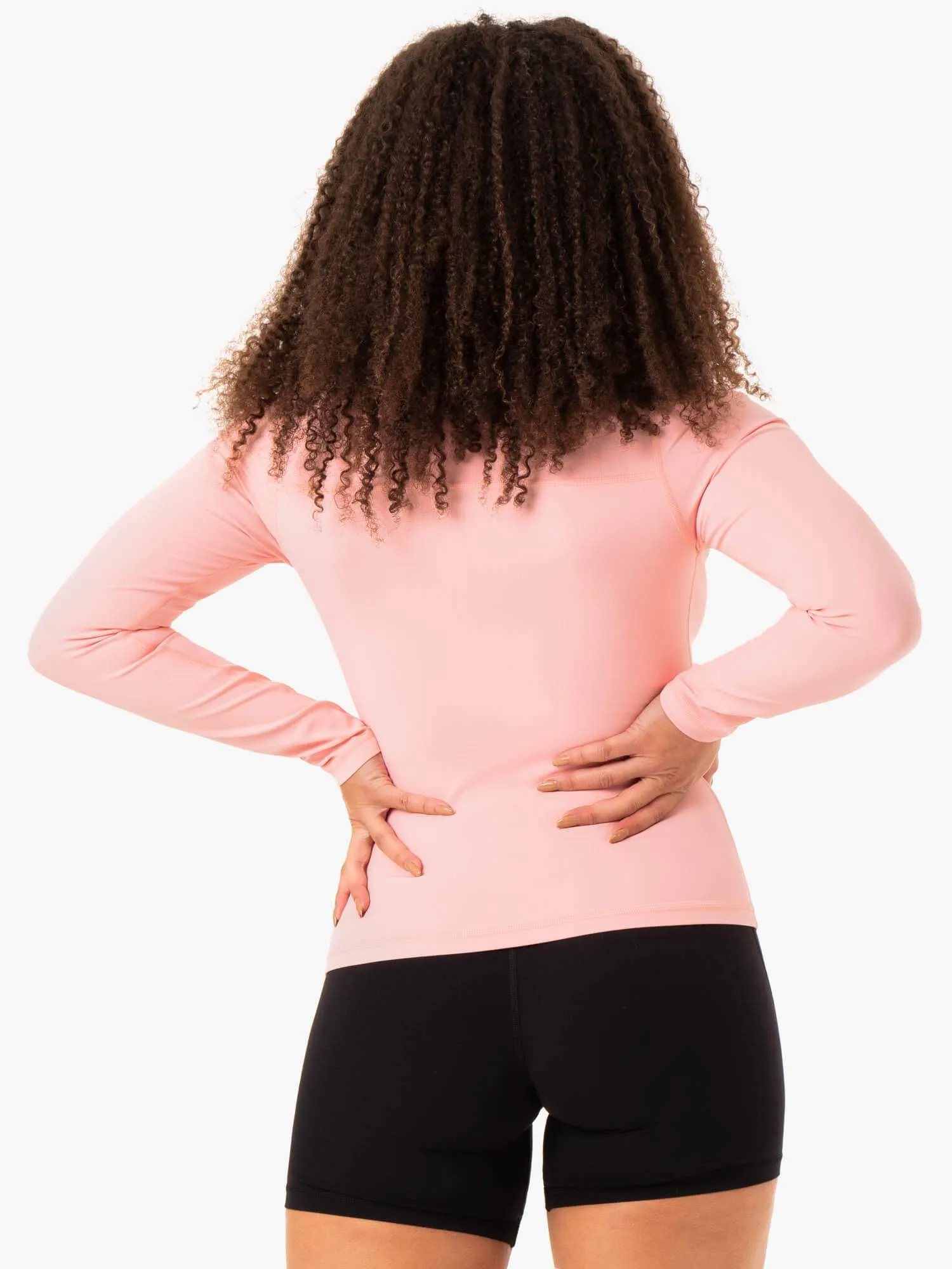 HighStretch LowMaintenance Fabric NKD Align Long Sleeve Training Top - Pink