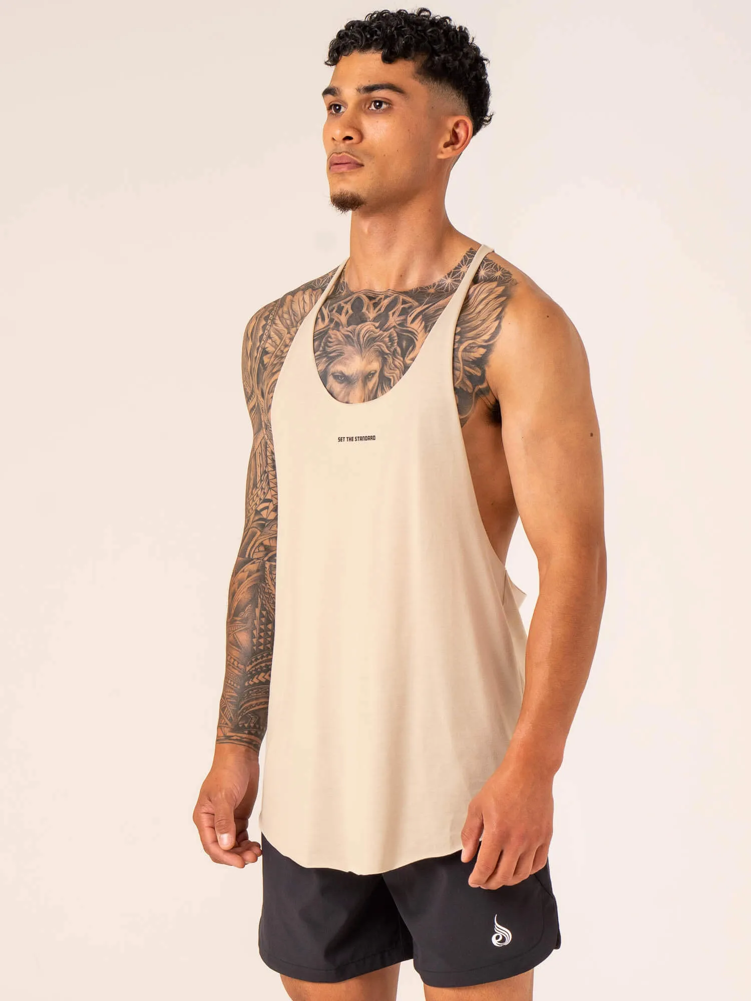 Emerge Arnie T-Back - Sand Low Profile Seam Build High precision