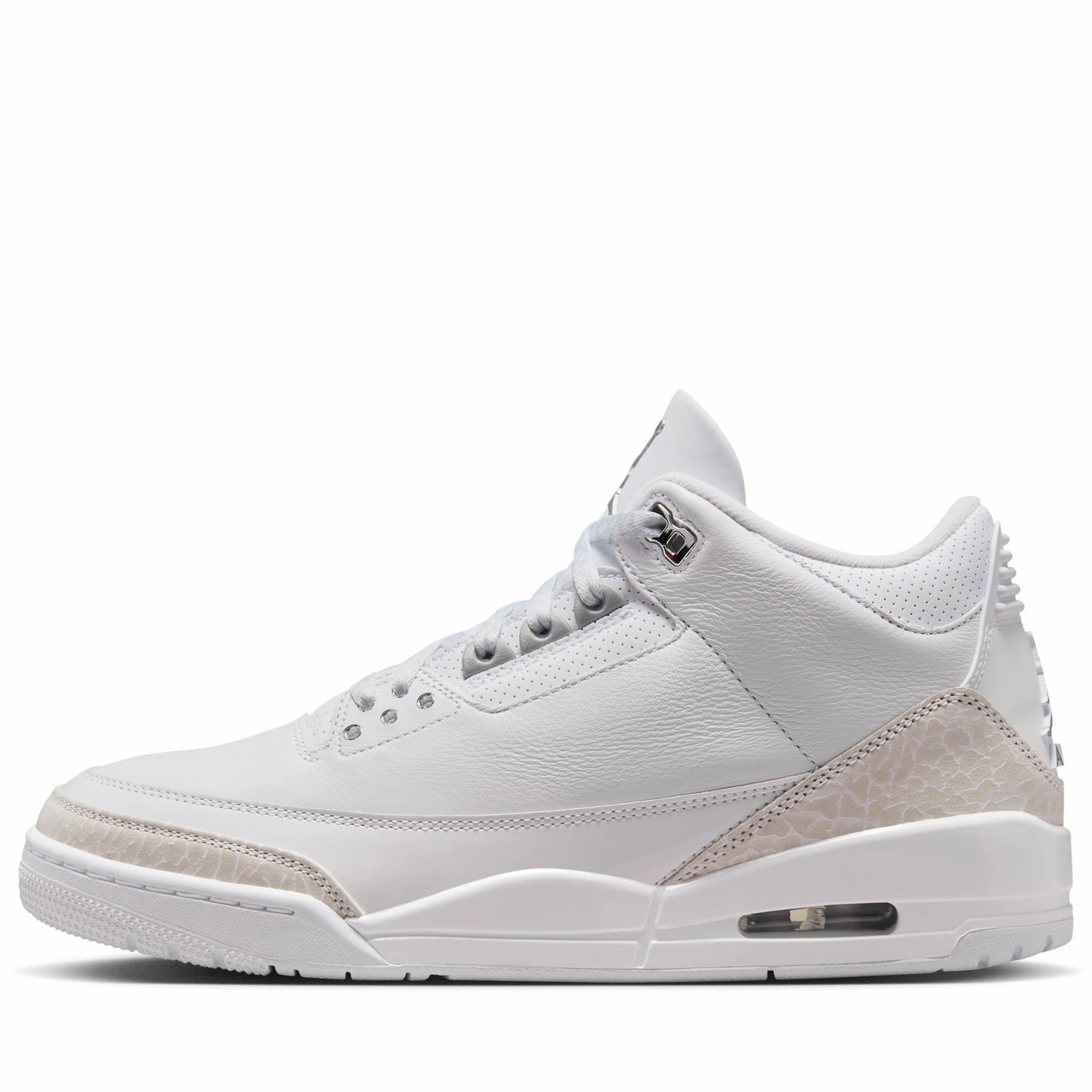 Fall Mood Hold Sure Air Jordan 3 Retro 'Pure Money' - White/Metallic Silver