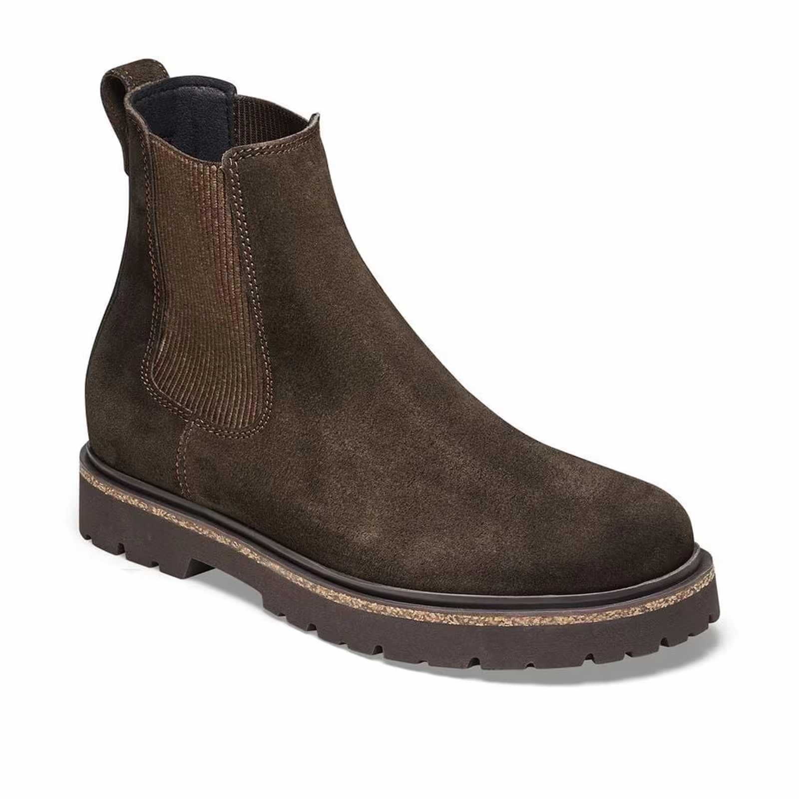 Comfortable Office Slip-ons Birkenstock Highwood Chelsea Boot (Women) - Mocha Suede