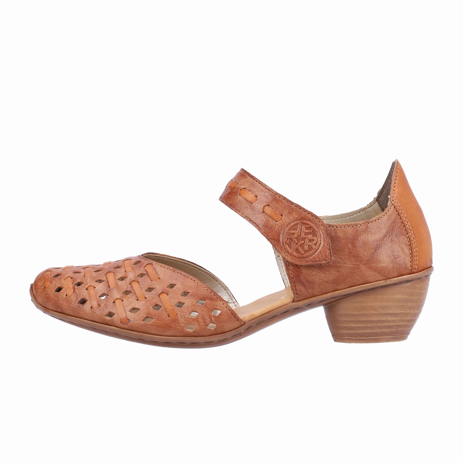 Steady Pace All Firm Rieker Mirjam 43770-22 Heeled Sandal (Women) - Cayenne