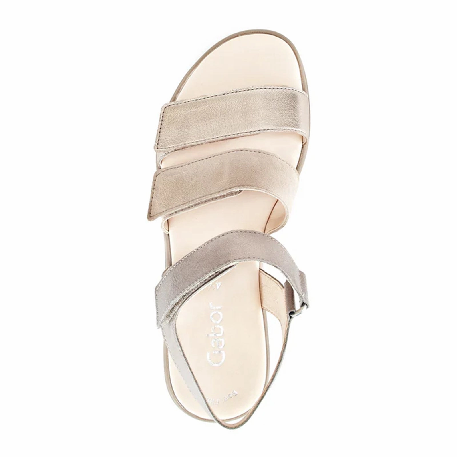 EVAOutsole Gabor 620 Platform Wedge Sandal (Women) - Desert Kombi Metallic/Samtchevreau