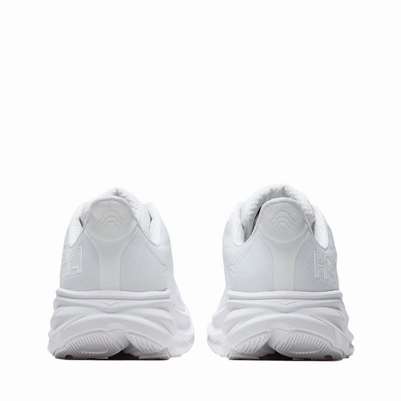Water   Resistant Soft Soles Hoka Clifton 9 - White/White