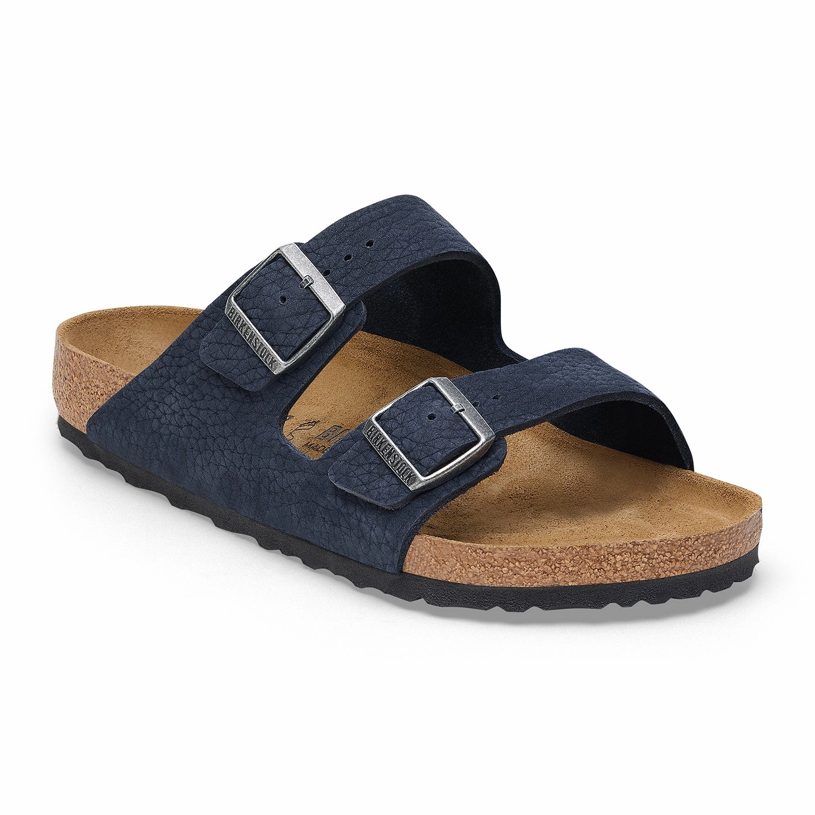 Stable Design Birkenstock Arizona Slide Sandal (Men) - Desert Buck Midnight Nubuck