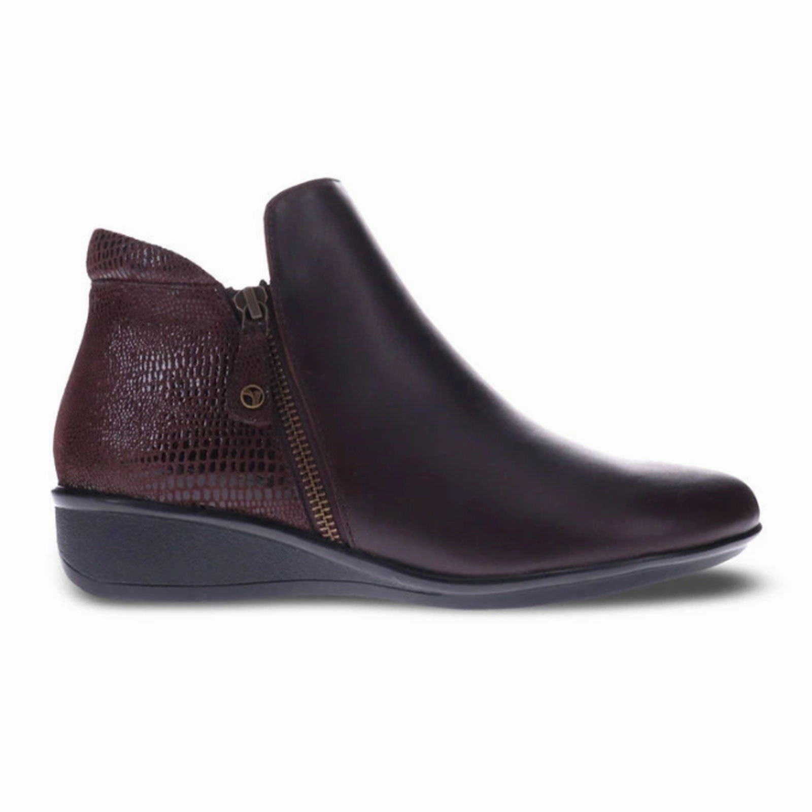 Revere Damascus Ankle Boot (Women) - Espresso Leather/Espresso Lizard Country Club Frequent Traveler