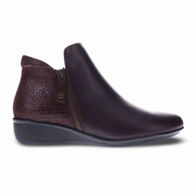 Revere Damascus Ankle Boot (Women) - Espresso Leather/Espresso Lizard Country Club Frequent Traveler